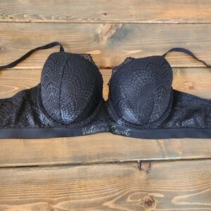 Victoria's Secret Black Lace Push Up Bra